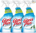 Glass Plus Glass Cleaner, 32 fl oz Bottle, Multi-Surface Glass Cleaner (Pack of 3)
