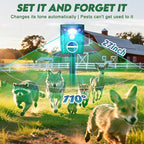 1 Pack Solar-Powered Ultrasonic Animal Repellent Outdoor, Deer Repellent Devices with Motion Sensor, Waterproof Deer, Cat, Raccoon, Coyote, Rabbit Deterrent for Yard, Garden, Farm