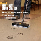 McCulloch MC1275 Heavy-Duty Steam Cleaner, 45 Minute Runtime, 18 Accessories: Mop Head, Brushes, & More - Built for Home, Tile, Grout, Carpet, Furniture, & Personal Car Detailing