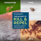 Wondercide - Outdoor Pest Control Spray Concentrate with Natural Essential Oils - Mosquito, Ant, Roach, and Insect Killer, Treatment, and Repellent - Safe Around Pets, Plants, Kids - 32 oz