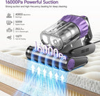 Mattress Vacuum Cleaner, 18Kpa Bed Vacuum Cleaner with 253.7nm UV-C Light, 150°F Heat, HEPA Filter & Ultrasonic, Versatile Handheld Vacuums for Bed, Sofa, Couch, Crib Gift Ideas for Women