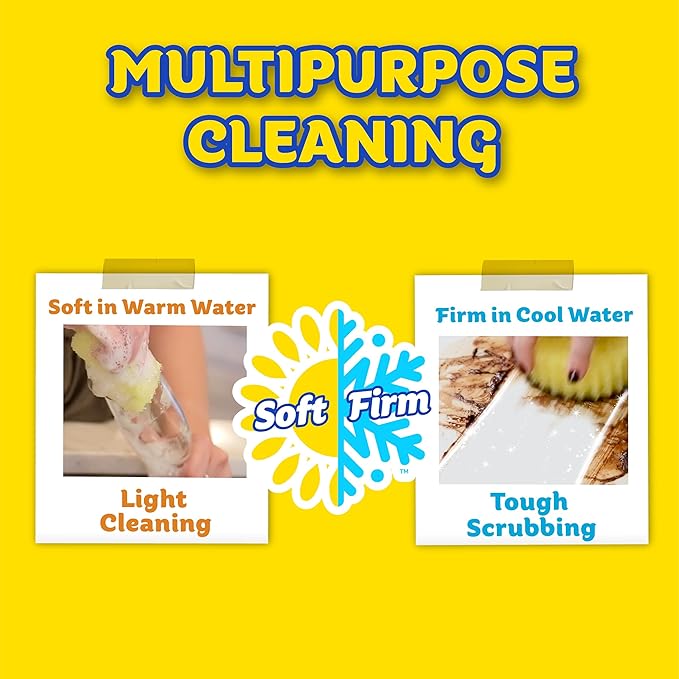 Scrub Daddy Sponges + Scrub Mommy + Cif All Purpose Cleaner, Original - Non Scratch Sponges for Kitchen + Bathroom - Scrubber and Multipurpose Cleaner Cream - Cleaning Supplies Kit