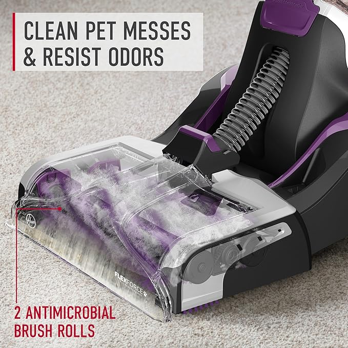 Hoover SmartWash Pet Automatic Carpet Cleaner Machine, with Spot Chaser Stain Remover Wand + 64 oz Everyday Carpet Cleaner Solution, Deep Cleaning Carpet Shampoo, AH31924