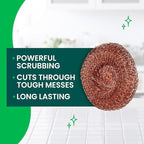 Scotch-Brite Copper Coated Scrubbing Scour Pads, 48 Scouring Scrubber Pads