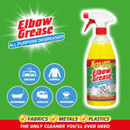 Elbow Grease All Purpose Degreaser Spray – Extra Large (1 Litre) | Removes Grease & Oil from Kitchens & Bathroom Surfaces, Outdoor, Vehicles & Fabrics