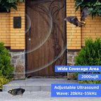 Bat Deterrent Devices,Bat Repellent for Attic,Rechargeable Bird Repellent,Porch & House | Bats Removal Do It Yourself for Indoor & Outdoor | Friendly to Human & Pet (4, Black)