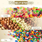 Woozettn Plastic Candy Jar,Hexagon Cookie Jars for Kitchen,Clear Hexagonal Containers with Lids for Dry Food,Candy,Snacks,Cookies,Craft,Laundry Pod(1 Pcs)