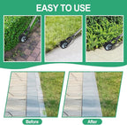 Wheel Rotary Edger, Adjustable 63” Manual Lawn Edger Tool with Gloves, Stainless Steel Trimmer for Sidewalk, Grass and Weed Edging, Ideal for Garden Landscaping and Yard Maintenance