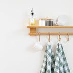 Sage Green Cotton Kitchen Towels - 100% Cotton, Highly Absorbent, Quick Dry, Durable, 30"x20", 6 Pack, Gingham Pattern Dish Towels with Hanging Loop - Classic Plaid Pattern (6 Pack)