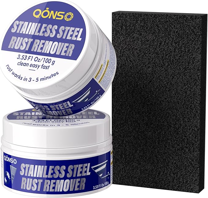 Rust Remover for Stainless Steel, Stainless Steel Rust Remover for Refrigerator,Table,Grill Stubborn Rust,Rust Spots, 1 Bottled, 3.5oz