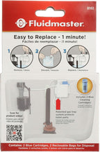 Fluidmaster 8102P8 Flush 'n Sparkle Automatic Toilet Bowl Cleaning System Refills, Blue 2-Pack, Upgraded Version