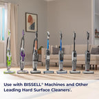 Bissell CrossWave & SpinWave Wood Floor Cleaning Formula, 32 oz, Dissolves Dirt, Grime, and Sticky Messes, Safe on Sealed Floors, Pair with CrossWave, SpinWave, & Other Hard Surface Cleaners, Lemon