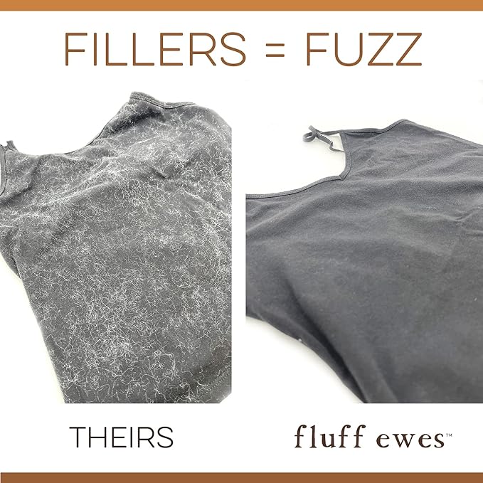 Hustle & Blush Fluff Ewes Wool Dryer Balls 3 Pack - Extra Large Darks Premium Hand Needled New Zealand Laundry Set, Reduces Drying Time, Static Control, Chemical Free Reusable for Essential Oils