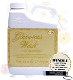 Worldwide Nutrition Bundle Compatible with Tyler Candle Company Glamorous Wash High Maintenance Scent Fine Laundry Liquid Detergent - Hand and Machine Washable - 16 oz, 454-gram Container w/Keychain