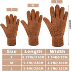 Patelai 3 Pairs Microfiber Plant Dusting Gloves Leaf Cleaning Gloves for Indoor Plants, Blinds, Furniture, House (Orange,Brown,Dark Gray,Large)