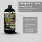 Lapew Coconut & Lime Scented Mop Soap - Luxury Floor Cleaner Concentrate for Mopping Tile, Laminate, Vinyl & Hardwood | Streak-Free, Low-Foam | 36 oz