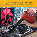 XPOWER A-2S Cyber Duster Electric Air Duster for Dusting, Drying, Inflating, Blowing, Car Detailing, Computer, Leaf Blowing, 90 CFM, 2 Nozzles + 1 Brush, High Performance Motor, Eco-Friendly, Red