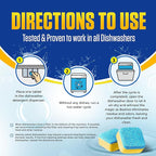 Bastion Dishwasher Cleaner Tablets, Lemon Scent, 3-Month Supply (6 Pods), Powerful Cleaning & Odor Removal, Descaling Tablets