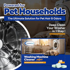 Washing Machine Cleaner Tablets for Pet Owners – Pro 30 Tablets | Deep Clean Formula to Remove Pet Hair & Odor| Septic Safe, Compatible with HE, Top & Front Load Washers