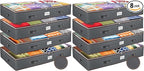 Under Bed Storage Bins - Pack Of 8 Under The Bed Storage Containers For Clothes, Blankets, Winter Clothing, & Shoes - Underbed Storage Containers With Handles, Dual Zippers, & Clear Top