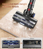 NADALY Cordless Vacuum Cleaner, 500W 40KPA Stick Vacuum with 45min Runtime, Anti-Tangle Vacuum Cleaners for Home, 1.5L Dust Cup, Rechargeable Wireless Vacuum for Hardwood Floor Carpet Pet Hair
