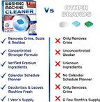 Washing Machine Cleaner Tablets - Penetrating Deep Clean Washer Cleaner Tablets For Front Loader And Top Load HE - Active Formula Tub Descaler Deodorizer