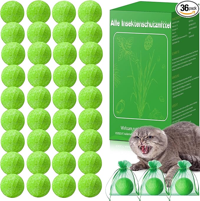 36 Pcs Cat Repellent Outdoor, Natural Peppermint Oil Cat Deterrent and Keep Cats Out of Plant Yard Garden Lawn, Garden, and Furniture, Scratch and Chew
