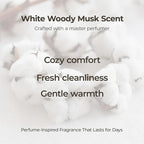 Concentrated Liquid Fabric Softener for Sebsitivbe Skin, Hypoallergenic, White Woody Musk, Long-Lasting Fragrance, Static Reducer & Wrinkle Minimizer, Made in Korea 16.9 fl oz