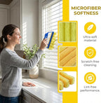 Blind Cleaner Duster Tool, Blinds Cleaner Tool, Extra Washable Blind Duster Sleeve - Microfiber Louver Cleaning Tool for Vents, Air Vent Cleaner and Dusting(2-Pack)