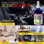 Scent Bomb Air Freshener Spray, Long-Lasting Odor Eliminator for Home & Car, Effective Deodorizer Spray for Kitchen, Bathroom, Fresh Room Spray & Smell Neutralizer, Pears and Berries