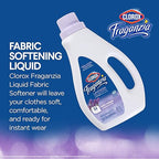 Clorox Fraganzia Liquid Fabric Softener, Lavender with Eucalyptus Scent 40oz - Laundry Wrinkle Reducer and Static Reducer (2 Pack)