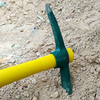 ZOENHOU 2 PCS 15 x 10 Inch Garden Pick, Heavy Duty Cutter Mattock Hoe with Fiberglass Handle, Pick Axes for Digging Stumpy Flower Beds
