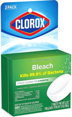 Clorox Ultra Clean Toilet Tablets Bleach 2 Count, 3.5 Oz Each (Pack May Vary)