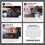 Soapstone Cleaning Kit - Includes Stone Spray Cleaner, Scraper, Microfiber Cloth - Food Safe - Natural Ingredients - Safely Clean Soapstone, Slate, Granite, Quartz, Marble, Concrete - USA