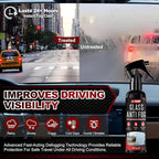 Anti Fog Spray for Glass & Windshield Defogger – 24H Long Lasting Prevention for Car, Mirrors, Windows, Goggles, Shower Door – Streak-Free & Instant Clear with Microfiber Towel, 120ml/4oz