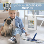 ProCare Citrus Floor Cleaner Concentrate (Made in USA) | Vinyl, Wood, Tile, Stone & Laminate Floor Cleaner For Mopping, Household Supplies, Cleaning Solution For Kitchen & Bathroom - 1 Gallon