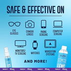 Ultra Clarity Powered by Nano Magic Eyeglass Lens Cleaning Spray 7oz Value Pack | 1oz Spray, 6oz Refill, Microfiber Cloth | For Glasses, Phone, Electronic Screens, Optic Surfaces, Coated Surfaces