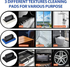 Skylarlife Scouring Pad Brush Cleaning Scrub with Handle Abrasive Pad for Grout Tile Shower and Sink Cleaning, Scrubbing Floor and Tile Boat Polishing Refinishing Bathroom Kitchen Heavy Duty (1-Pack)