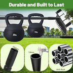 2 in 1 Hoe Garden Tool, 12 Tines Cultivators for Gardening, Weed Puller Tool with 76" Long Handle for Gardening, Weeding, Seeding, Ditching, Loosening