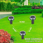 Solar Powered Ultrasonic Mole Repellent,Waterproof Outdoor Vibration Mouse Control for Yard Garden,360° Effective Rodent Repellent with Ultrasonic Sound,Green,10 Piece