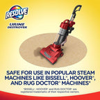 Resolve Urine Destroyer Steam Carpet Cleaner Solution – Concentrated Formula Urine Eliminator for Pet Stains & Odors,Safe for Bissell,Hoover & Rug Doctor,60 fl oz,(Pack of 4)