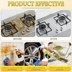 2PCS Multi-Purpose Stain Remover, All Purpose & Stain Remover For Kitchen, Bathroom, Car. Its Effectively Removes Hard Water Stains, Rust, Yellowing, And Stubborn Residues.