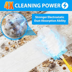 30 Count Duster Refill for Swiffer Duster with 1 Handle - 360° Multi-Surface Larger Size Feather Dusters, Disposable Duster Kit for Cleaning Home, Furniture, Blinds and Ceiling Fans