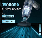 Car Vacuum Cleaner Portable Cordless 15000PA Brushless Motor|Handheld Vacuum Rechargeable 5200mAh Mini Car Vacuum with Super Endurance for Home and Desktop,SW101GREY