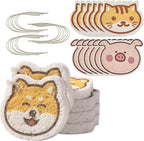 JOYMOOP Cartoon Kitchen Sponge, Non-Scratch Sponges for Dishes, Natural Cellulose Sponges for Cleaning, Reusable Sponge for Household Cleaning - 18 Pcs Mixed Pattern (Kitten, Doggy and Piggy)
