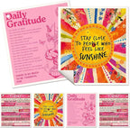 6 Pack Swedish Dishcloths for Kitchen - Reusable Dish Cloths for Washing Dishes Absorbent Cute Funny Kitchen Towels Cleaning Sponge, Positive Words