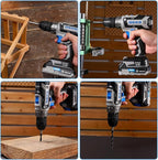 Power Drill Cordless: DEKO PRO Cordless Drill 20V Electric Power Drill Set Tool for Women Drills with Battery and Charger 20 Volt Drills Driver Kit Blue