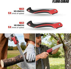 FLORA GUARD Folding Hand Saw 12-Inch, Heavy Duty SK5 Steel Pruning Saw with Hard Teeth for Wood Cutting, Tree Trimming, Camping & Gardening