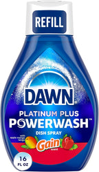 Dawn Powerwash Spray, Dish Soap, Dishwashing Liquid, Gain Apple Mango Tango, 1 Refill, 16 Fl Oz