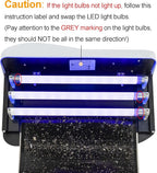 Awoco LED 15W 100V-240V Wall Mount Sticky Fly Trap Lamp XL 78” Extra Long Power Cord with 3 LED UV Bulb for Capturing Flies, Mosquitoes, Moths and Flying Insects (Fly Trap XL)
